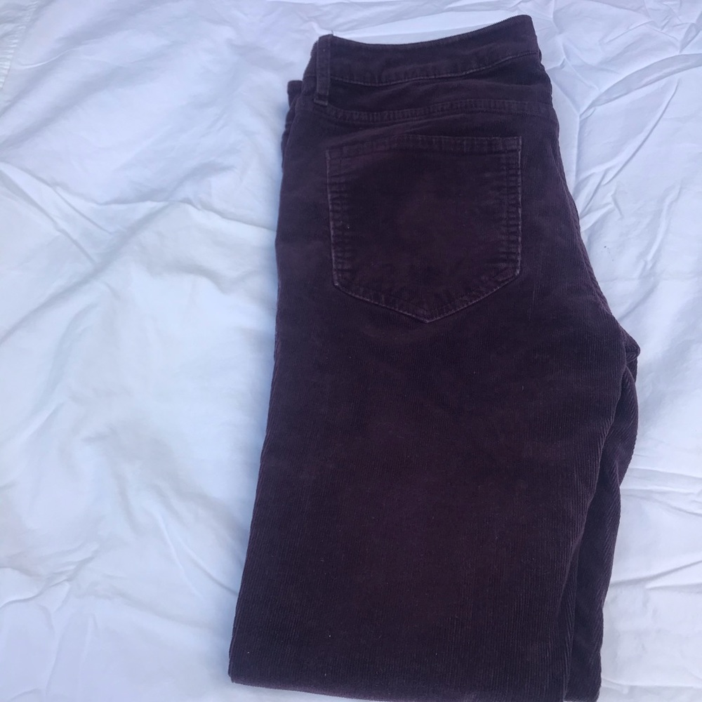 H&M Burgundy Corduroy Skinny